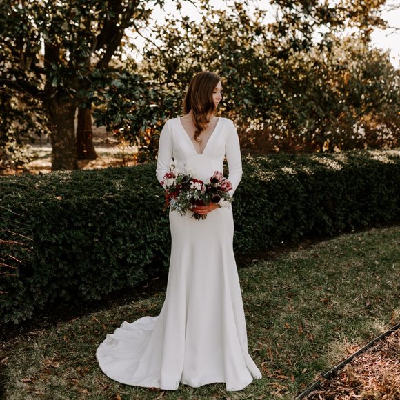 BHLDN Jenny Yoo Karina Wedding Gown Size 4 - Picture 9 of 13